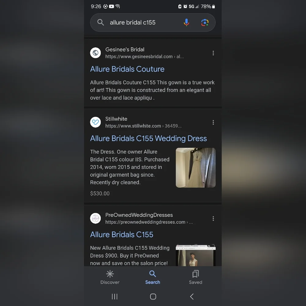 Allure Bridal Style C155 Size 12 - Picture 3 of 8